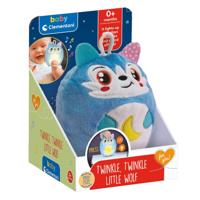 Clementoni baby twinkle winkle kleine wolf blauw knuffel nachtlamp - thumbnail