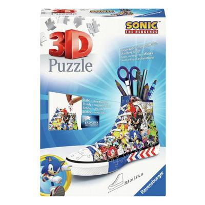 Ravensburger 3d puzzel pennenbak sonic the hedgehog, 108st. Ravensburger 3d puzzel pennenbak sonic the hedgehog, 108st.