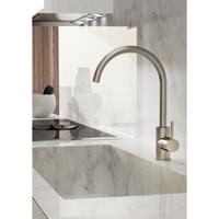 Keukenmengkraan Hotbath Cobber 1-hendel 36 cm Draaibare Uitloop Gepolijst Messing Living Colours - thumbnail