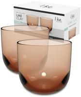 LIKE BY VILLEROY & BOCH - Like Clay - Waterglas 0,37l set/2 - thumbnail