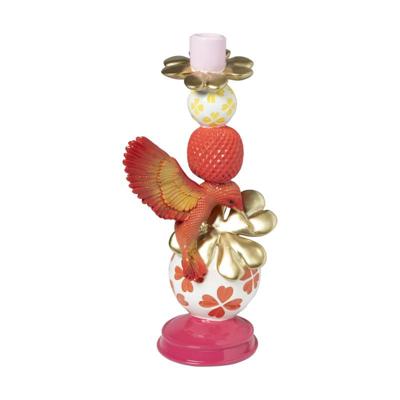 Kandelaar vogel - multikleur - 30x15x12 cm - Happy at home by Sanny
