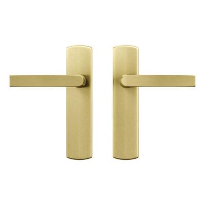 AXA AXA Curve klik deurkruk Blok op blind schild - aluminium/goud