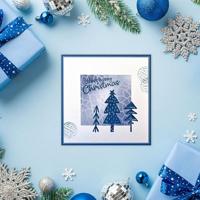 Nellie's Choice • 3d embossing folder achtergrond bladafdruk 15x15cm - thumbnail