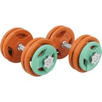 Dumbbellset 30 kg Gripper Gietijzer Rubber Coating - thumbnail