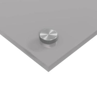 VidaXL Keuken spatscherm 2 pcs lichtgrijs 80 x 50 cm gehard glas