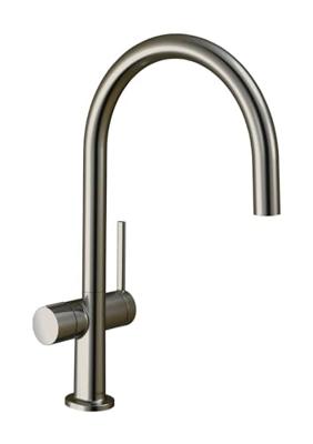 Hansgrohe Talis M54 ééngreeps keukenmengkraan 220 met stopkraan voor vaatwasser, rvs look