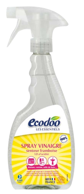 Ecodoo Witte alcoholazijn met frambozengeur spray bio 500 Milliliter Ecodoo Witte alcoholazijn met frambozengeur spray bio 500 Milliliter