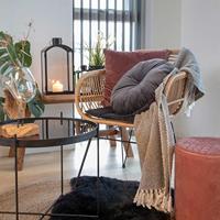 Artichok Madelein rotan tuinstoel naturel - met armleuning en - thumbnail