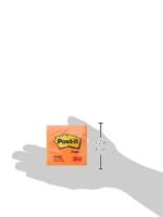 Memoblok Post-it 654 76x76mm oranje 100 vel | 6 stuks - thumbnail