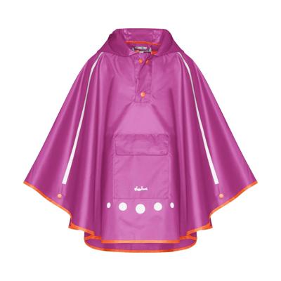 Playshoes regenponcho met tas Paars-L