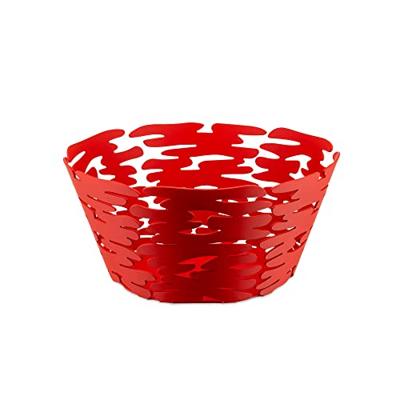 Alessi Barket Schaal rood RVS 21 cm Alessi Barket Schaal rood RVS 21 cm