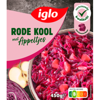 Iglo Rode kool met appeltjes 450 g bij Jumbo - thumbnail