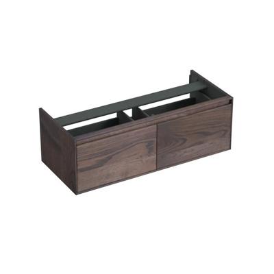 Onderkast Forzalaqua Reno 120x51x40 Cm 2 Lades Softclose Eiken Charcoal Onderkast Forzalaqua Reno 120x51x40 Cm 2 Lades Softclose Eiken Charcoal