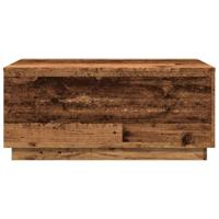 Salontafel met LED-verlichting 90x50x40 cm oud houtkleurig - thumbnail