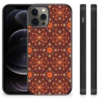 iPhone 12 Pro Max Bumper Case Batik Brown - thumbnail