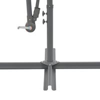 Zweefparasol met aluminium paal 300 cm blauw - thumbnail