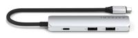 Satechi USB-C 4-in-1 Slim multiport adapter (4K) - Silver - thumbnail