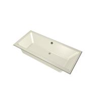 Xenz Kristal Ligbad - 180x80x48 - afvoer Midden - acryl - pergamon 6986-02 - thumbnail