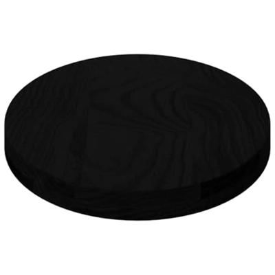 Tafelblad 80x40x4 cm ovaal massief eikenhout donkerbruin