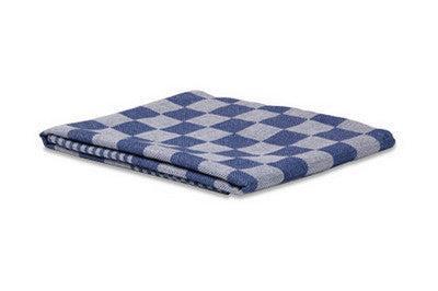 Wecoline Theedoek geblokt blauw 70x70 cm (6 stuks)
