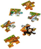 Goki houten legpuzzel - jungle, 48st. - thumbnail