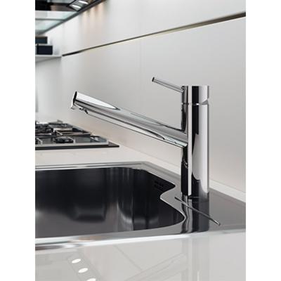 Keukenmengkraan Hotbath Fellow 1-hendel Draaibare Uitloop Geborsteld Nikkel