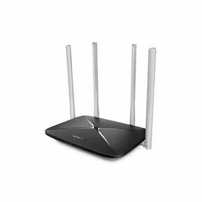 Mercusys AC12 draadloze router Fast Ethernet Dual-band (2.4 GHz / 5 GHz) Zwart