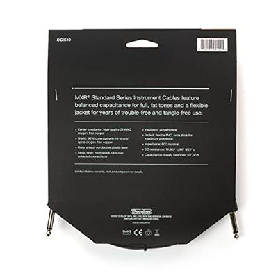MXR DCIS10 Standard Straight Straight instrumentkabel 3m - thumbnail