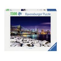 Ravensburger Legpuzzel winter in new york, 1500st. - thumbnail