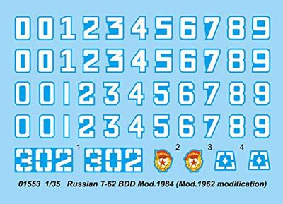 Trumpeter 1/35 Russian T-62 BDD Mod.1984 (Mod.1962 modification)