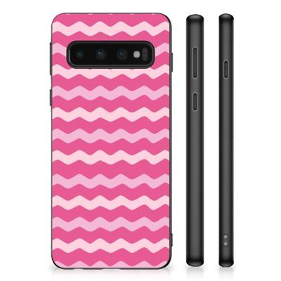 Samsung Galaxy S10 Bumper Case Waves Pink