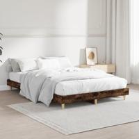 Bedframe zonder matras hout gerookt eikenkleurig 120x190 cm - thumbnail
