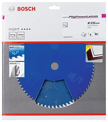 Bosch Accessories Expert for High-Pressure Laminate 2608644357 Cirkelzaagblad 235 x 30 x 1.8 mm Aantal tanden: 64 1 stuk(s) Bosch Accessories Expert for High-Pressure Laminate 2608644357 Cirkelzaagblad 235 x 30 x 1.8 mm Aantal tanden: 64 1 stuk(s)