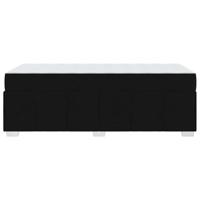 Bedframe met matras Zwart 120 x 190 cm Stof - thumbnail