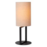 Lucide HERMAN - Tafellamp - Ø 20 cm - 1xE27 - Beige - thumbnail