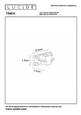 Lucide TRACK Eindkap - 1-fase Railsysteem / Railverlichting - Set van 2 - Zwart (Uitbreiding) Lucide TRACK Eindkap - 1-fase Railsysteem / Railverlichting - Set van 2 - Zwart (Uitbreiding)