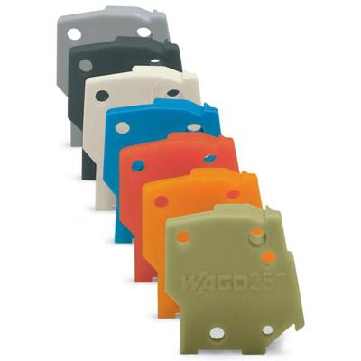 WAGO 257-300 Afsluitplaat Lichtgrijs 100 stuk(s)