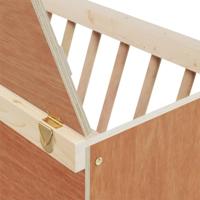 VidaXL Hooiruif voor konijnen 37x18,5x23 cm massief vurenhout - thumbnail