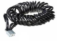 Falkx Staalkabel met slot 10 meter x 15 mm. met Lussen Geplastificeerd - thumbnail