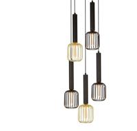Searchlight Vide hanglampDulwich Ø 30cm - 35721-5BK - thumbnail