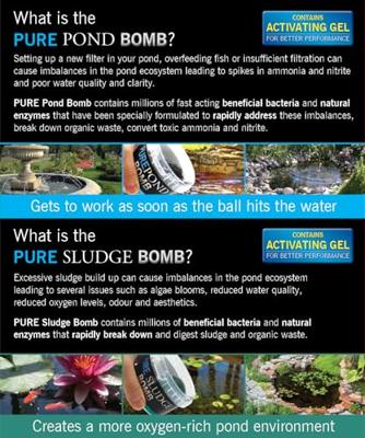 Evolution Aqua Duo Pack: Pure Pond Bomb & Sludge Bomb voor Heldere Vijvers