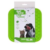 Eat Slow Live Longer Lick Mat Duo M Green - thumbnail