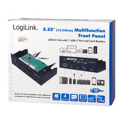 LogiLink UA0341 geheugenkaartlezer Intern Zwart SATA LogiLink UA0341 geheugenkaartlezer Intern Zwart SATA