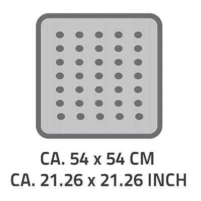 RIDDER douchemat helgoland 54x54 cm wit en blauw