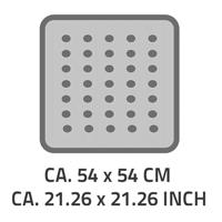 RIDDER douchemat helgoland 54x54 cm wit en blauw - thumbnail