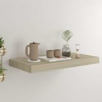 Wandschap zwevend 50x23x3,8 cm MDF eikenkleurig - thumbnail