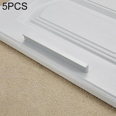 5 stuks 2057-192 lade kast deur handvat rechte deur handvat (zilver)