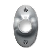 De Oude Deurklink Rozet - Ovaal mat nikkel - thumbnail