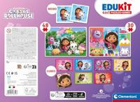 Clementoni gabby&apos;s poppenhuis edukit 4in1 puzzels en spellen - thumbnail
