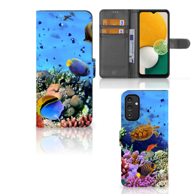 Samsung Galaxy A14 5G | Telefoonhoesje | Met pasjeshouder | Vissen Samsung Galaxy A14 5G | Telefoonhoesje | Met pasjeshouder | Vissen